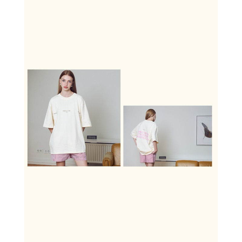 AMISOU introvert but FOMO, Oversize T-shirt