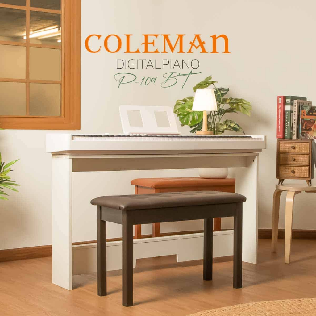 Coleman P-109 เปียโนไฟฟ้า Coleman P109 BT ฟรีกระเป๋า เปียโนไฟฟ้า88คีย์ ประกันศูนย์ Music Arms