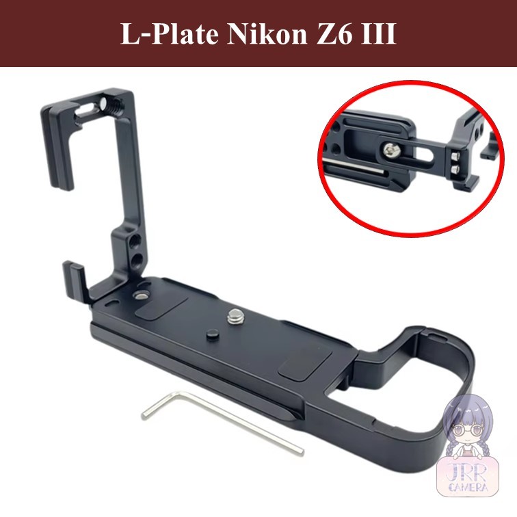 L-PLATE สำหรับ NIKON Z6 III by JRR ( L-Plate for NIKON Z6 III ) NIKON Z6 III L-PLATE / Z6III Z6M3 L 