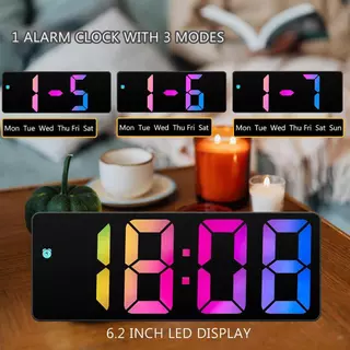 ✔[🇹🇭พร้อมส่ง🎁]SEKINEW นาฬิกาปลุกดิจิทัล มีไฟแบ็คไลท์ LED บอกอุณหภูมิ และปฏิทิน 0725 clock