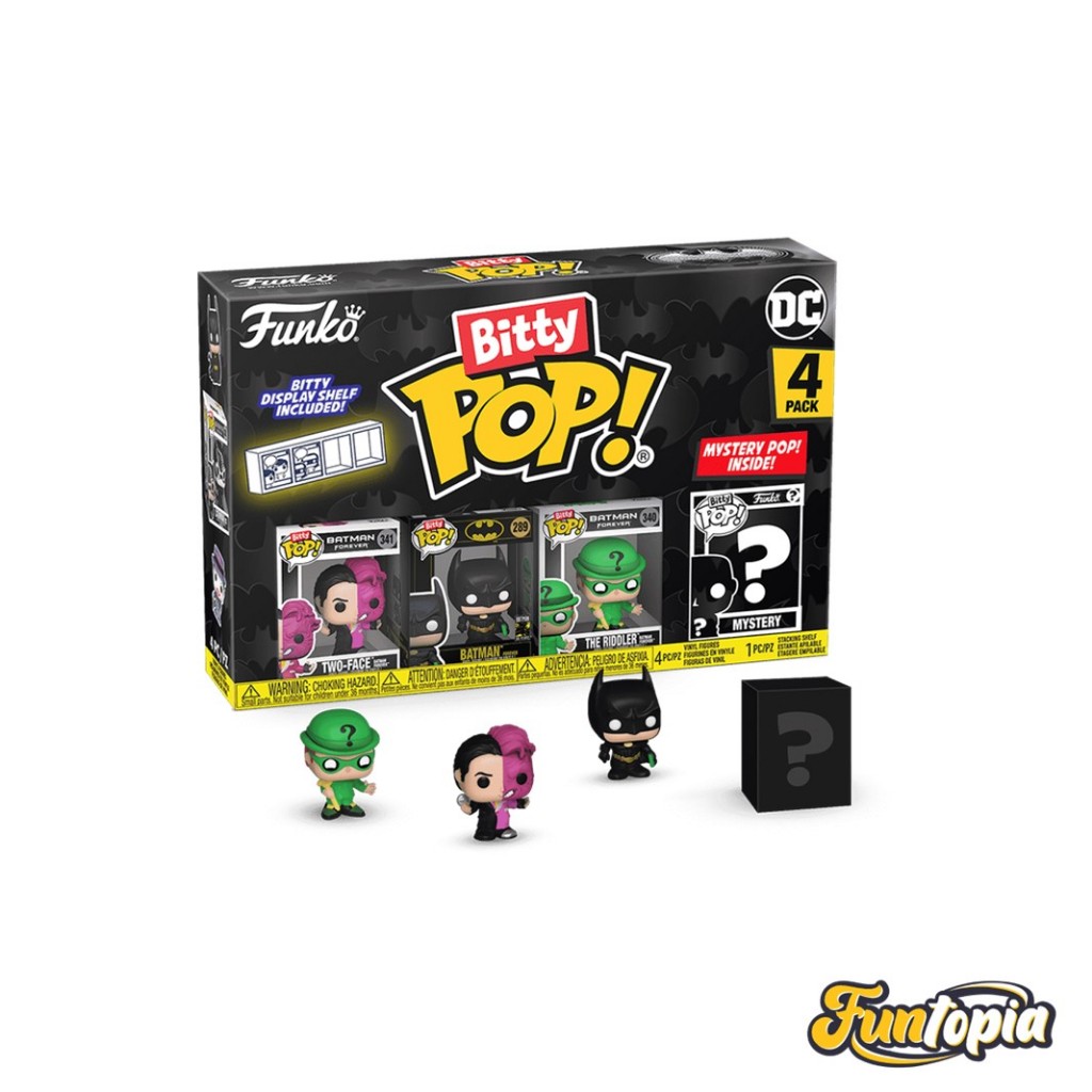 Funko POP! (81130) : Two-Face, Batman, The Riddler Forever ver. Bitty POP!: Batman 85th by Funko (Pa