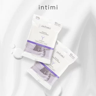 Intimi เฟมินีนคลีนซิ่งไวพส์ 10แผ่น อินทิมี่