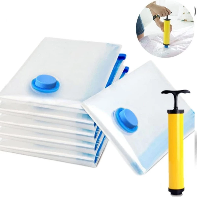 ถุงบีบอัด ถุงบีบอัดสูญญากาศ มีหลายขนาดให้เลือก Vacuum bag พร้อมปั้มลม การปิดผนึกแบบพิเศษ ป้องกันความชื้นและป้องกันเชื้อร thumbnail 10
