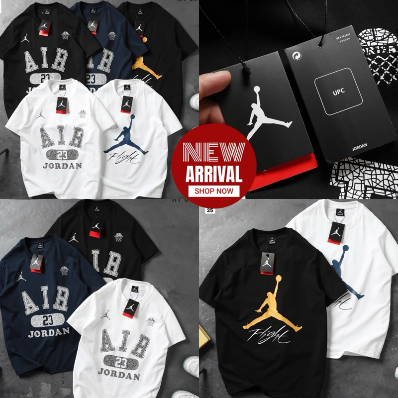 เสื้อยืดแขนสั้นคอกลม Nike x Jordan Cotton ส่งไวจากไทย
