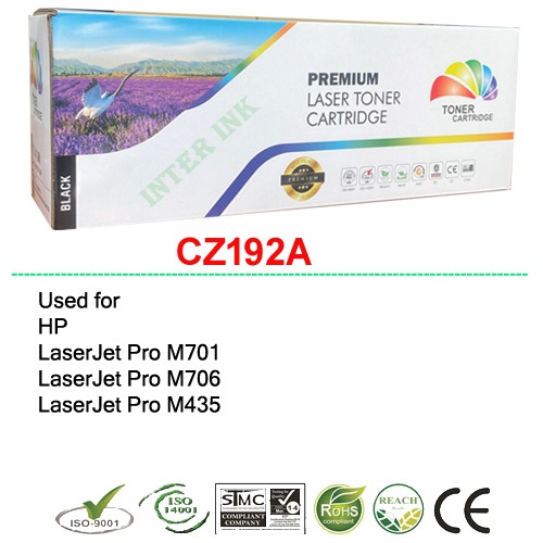 หมึกเทียบเท่า LaserJet Pro M701 / M706 / M435 (CZ192A) สีดำ Full Color
