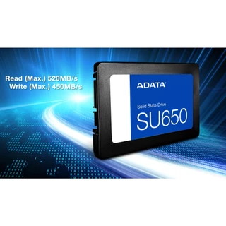 ADATA (เอสเอสดี) SSD SATA รุ่น SU650 R520MB/W450MB 240GB/256GB/512GB - (ADT-SU650SS)