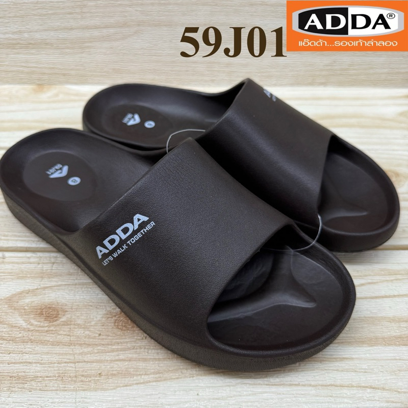 ADDA 59J01 รองเท้าแตะสวม แอ๊ดด้า size7-10 สวย เบา ใส่สบาย ไม่ลื่น