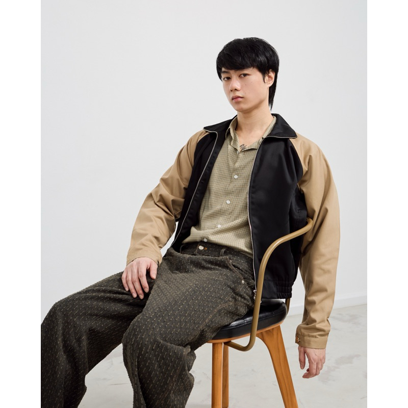 Hunter Studios - เสื้อแจ็คเก็ต ทรงOversize รุ่น Harrington Jacket