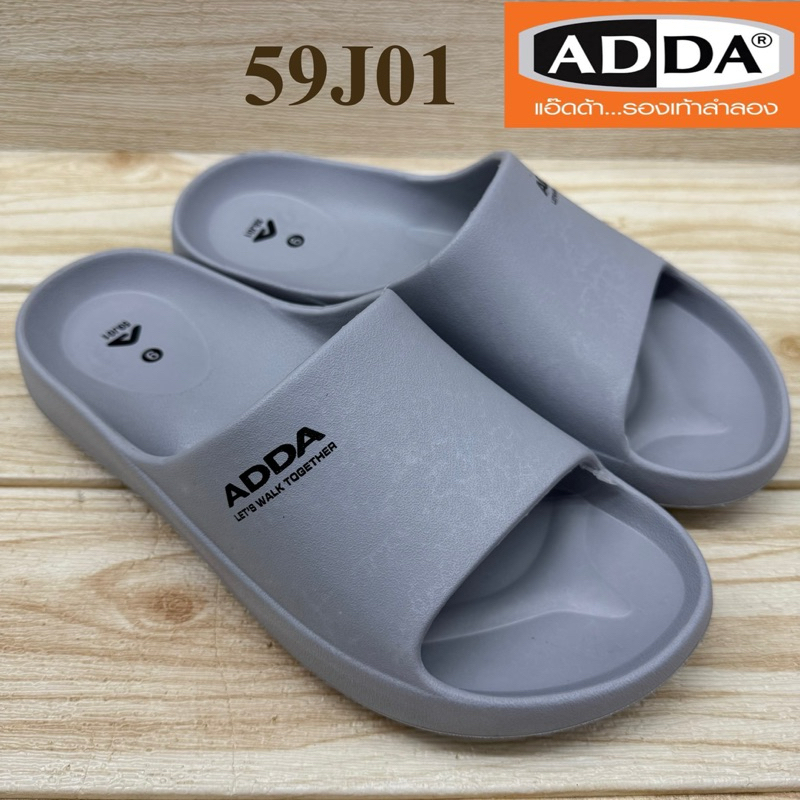 ADDA 59J01 รองเท้าแตะสวม แอ๊ดด้า size7-10 สวย เบา ใส่สบาย ไม่ลื่น