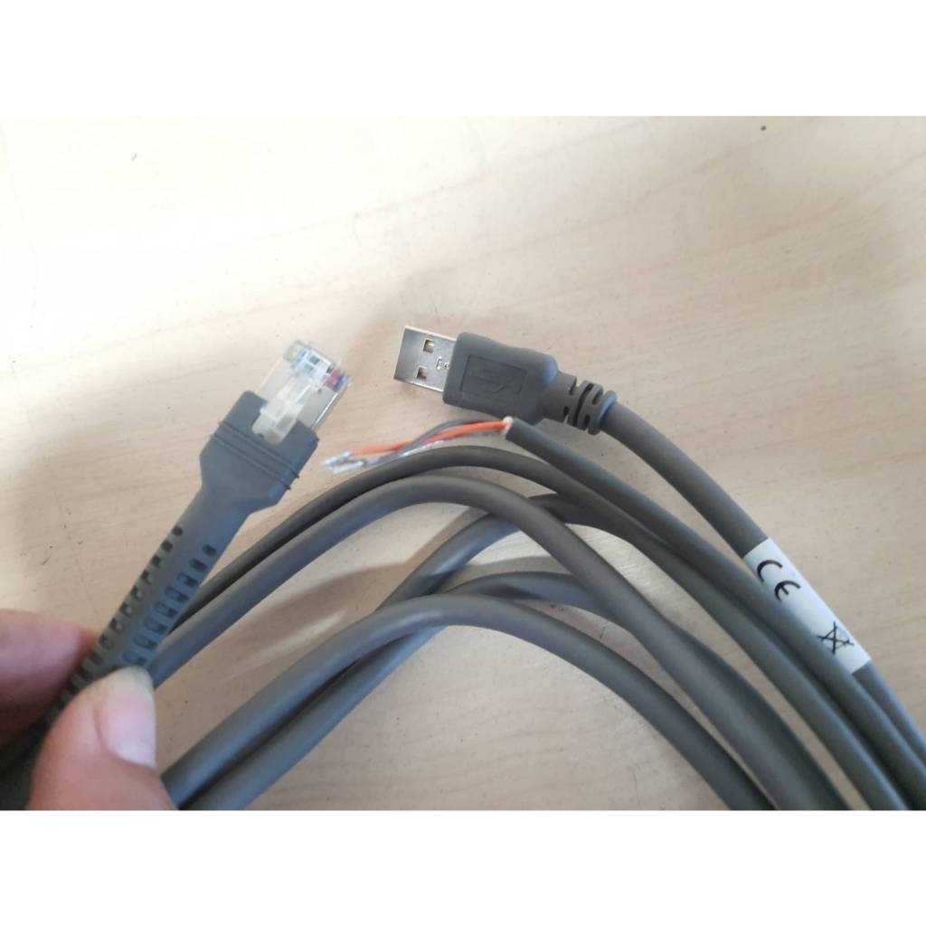 Zebra DS4608 สาย USB CBA-U26-S09EAR - USB-A Cable, 2.7m, DS4308 / DS4608 / DS9908, Zebra