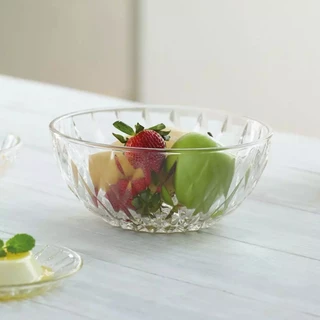 JJGLASS - (Ocean) P00124 Diamond Bowl 8 - ชามแก้ว ถ้วยแก้ว ชามโอเชี่ยน สำหรับใส่ขนมหวาน ผลไม้ หรือซุปต่างๆ