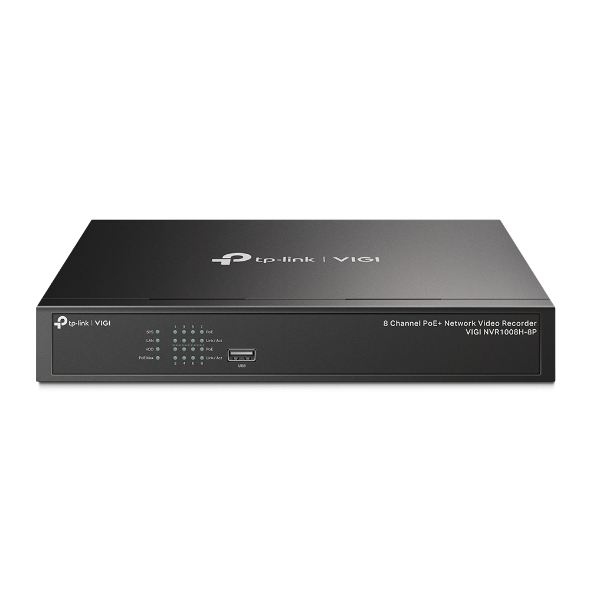TP-Link VIGI 8 Channel (VIGI NVR1008H-8P) PoE+ 53W Network Video Recorder