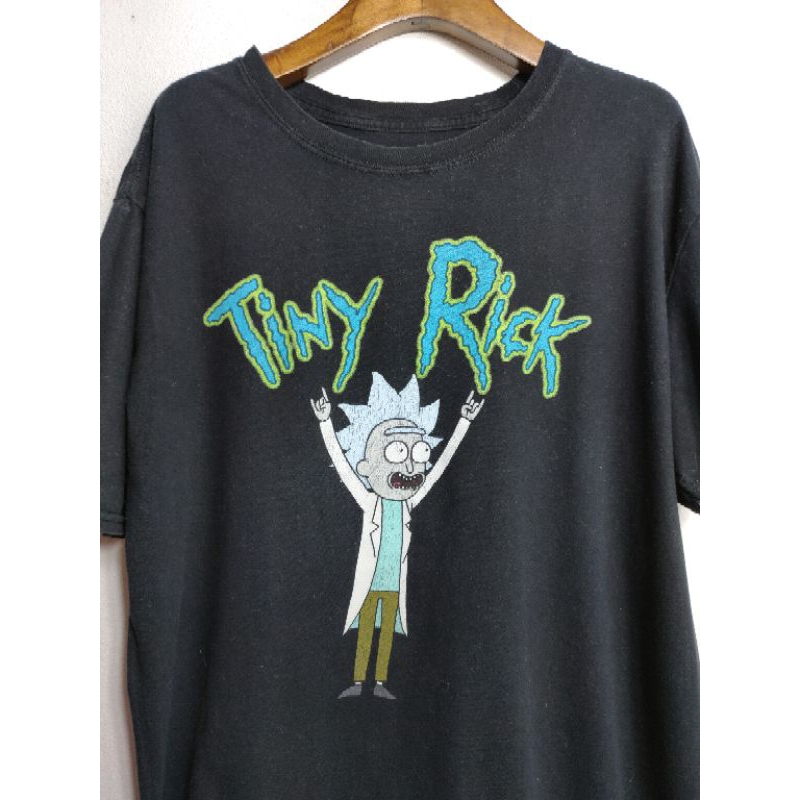 เสื้อยืด มือสอง ลายการ์ตูน Rick and Morty อก 46 ยาว 28