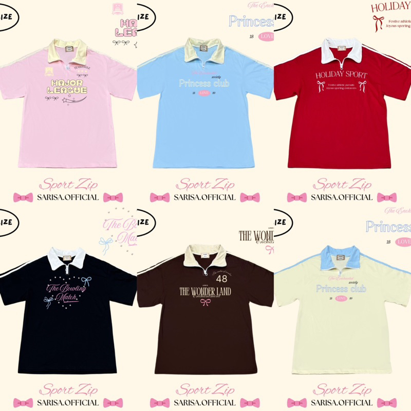 เสื้อยืดโอเวอร์ไซส์ SPORT Zip ป้ายsasisa
