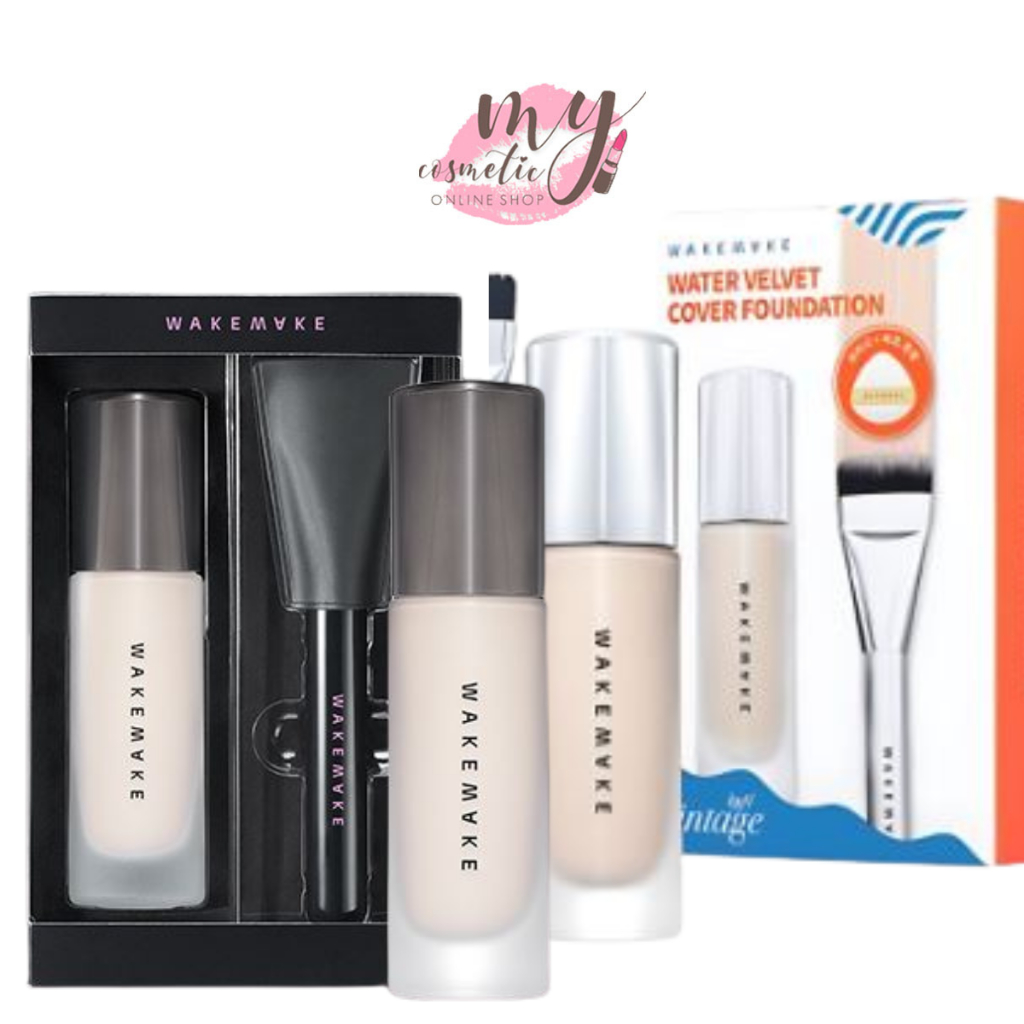 ( แท้ / พร้อมส่ง ) Wakemake Water Velvet Cover Foundation 30ml SPF30 PA+++