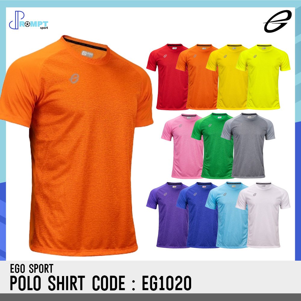 EGO Sport EG1020 เสื้อฟุตบอลคอกลมผ้าทอลายแขนสั้น