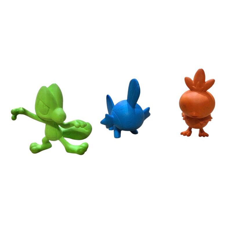 TORCHIC & TREECKO & MUDKIP Singlecolor Pokémon Monster Figures #โปเกม่อน