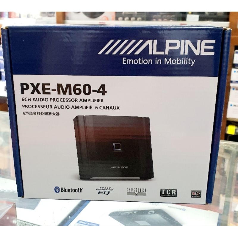 ของแท้! (DSP Amplifier) ALPINE PXE-M60-4 เครื่องปรับแต่งเสียงในรถยนต์  6 CHANNEL เชื่อมต่อ Bluetooth