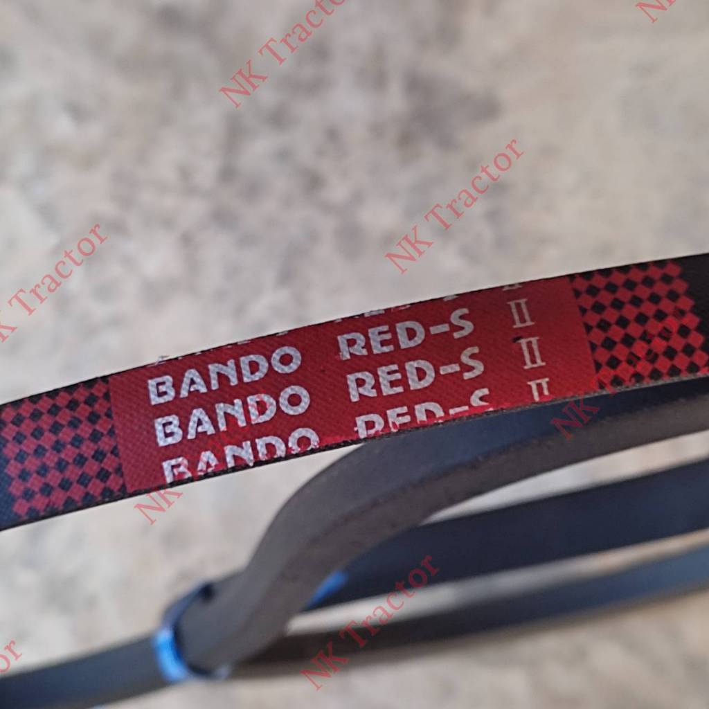 (สีแดง) แท้100% Bando สายพาน ขับสกรูลำเลียง SB104 เรียบ RED-S II DC60 / DC68 / DC70 /รถเกี่ยวข้าว นว