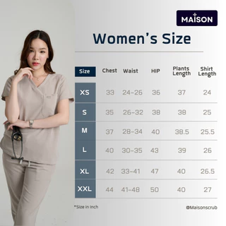 ชุดสครับ พร้อมปักชื่อ Maison Scrubs สี Sand Beige- Legacy