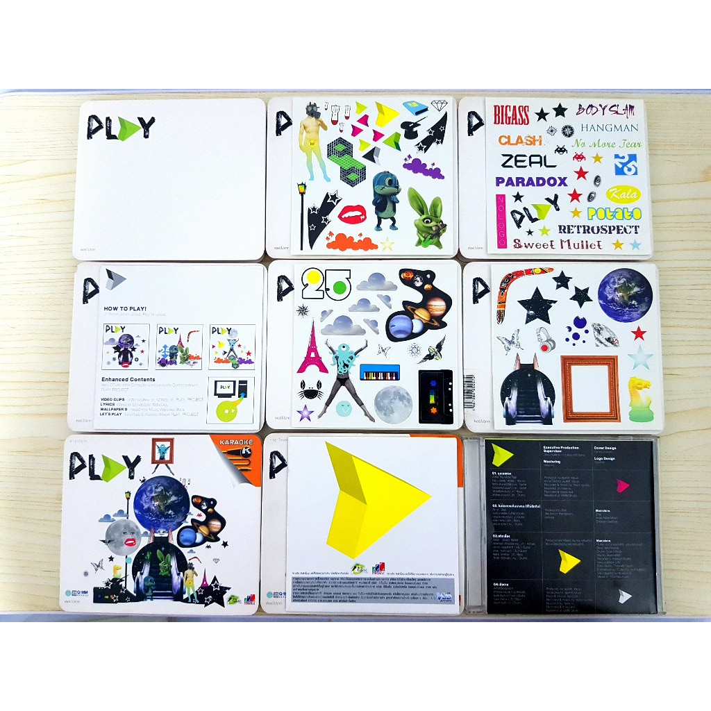 CD/VCD แผ่นเพลง (Play 1) Play Project เพลย์ โปรเจค อัลบั้ม Play 1 (HANGMAN,PARADOX,No More Tear,Body