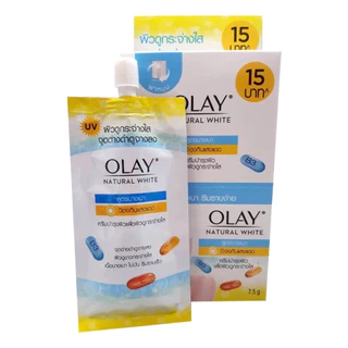 Olay โอเลย์ เนเชอรัล ออร่า 7.5ก. กล่อง6ซอง มี2สูตรให้เลือก