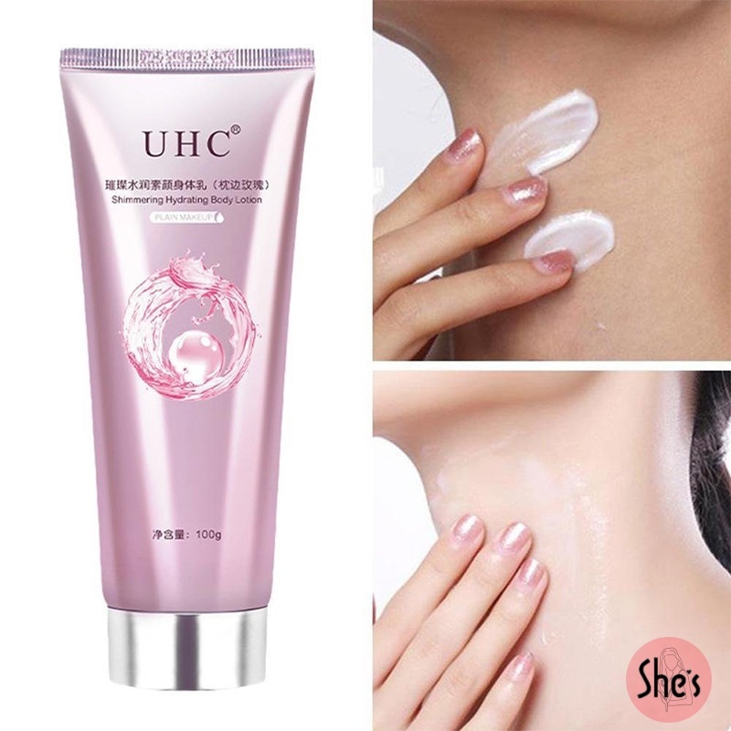 โลชั่นบํารุงผิวกาย UHC โลชั่นผิวขาว ครีมทาตัว ไนอาซินาไมด์ การดูแลร่างกาย ไม่มันเยิ้ม body whitening crea