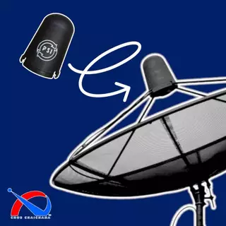 หมวกครอบ LNB C-Band จานตะแกรงดำ ยี่ห้อ PSI สามารถใช้กับ LNB 5G รุ่นใหม่ได้