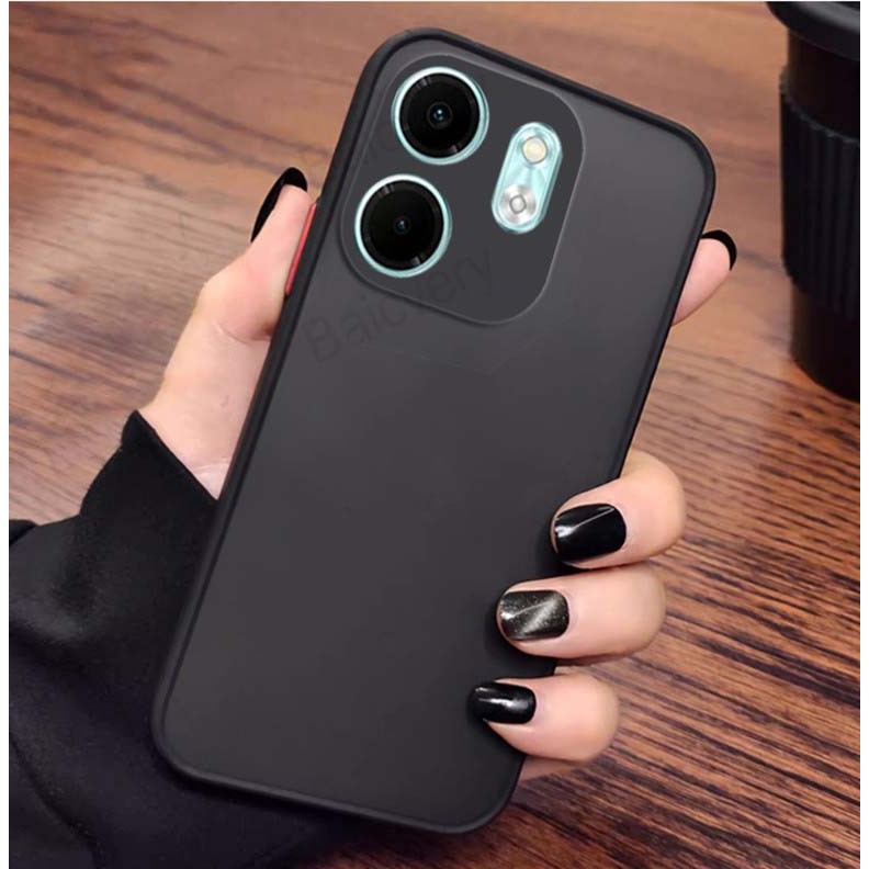 เคส ขอบสี หลังด้าน Infinix Smart9 Hot50i Hot50 5G Hot50Pro Hot40i Smart8 Smart7 Smart6 POP9 Spack Go1 Smart5 025