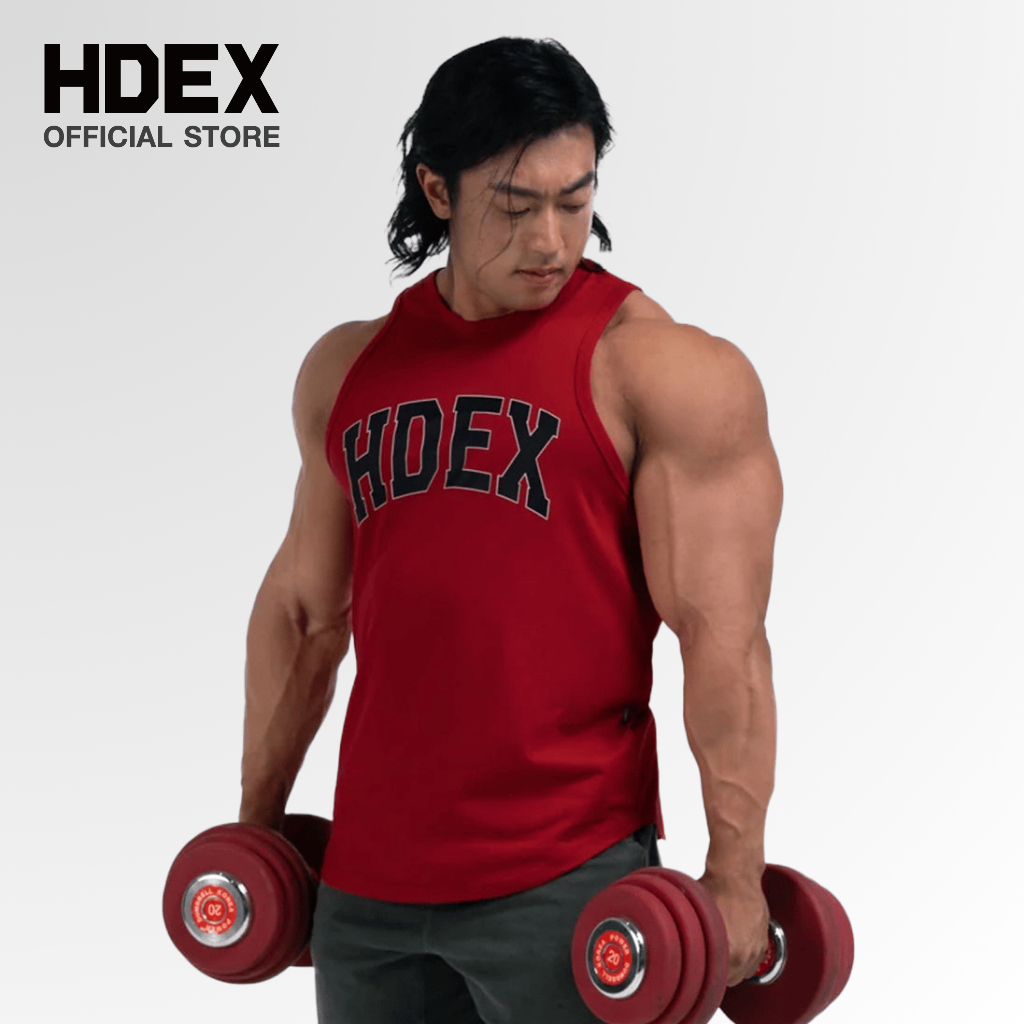 HDEX Arch Logo Sleeveless เสื้อแขนกุดระบายอากาศได้ดีพร้อมโลโก้ HDEX