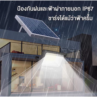 JDกำลังไฟที่แท้จริง ของแท้ ไฟโซล่าเซลล์ ไฟ led ไฟสปอตไลท์แผงโซล่าเซลล์ สว่างอัตโนมัติเมื่อฟ้