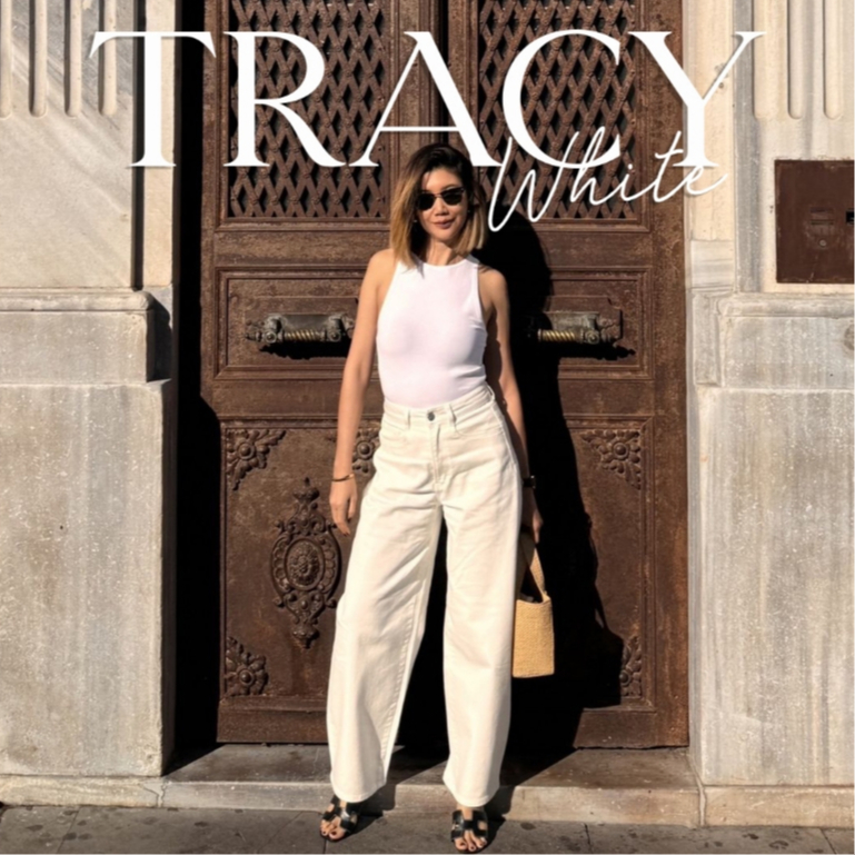 Aevelyn Jeans กางเกงยีนส์รุ่น Tracy White Jeans
