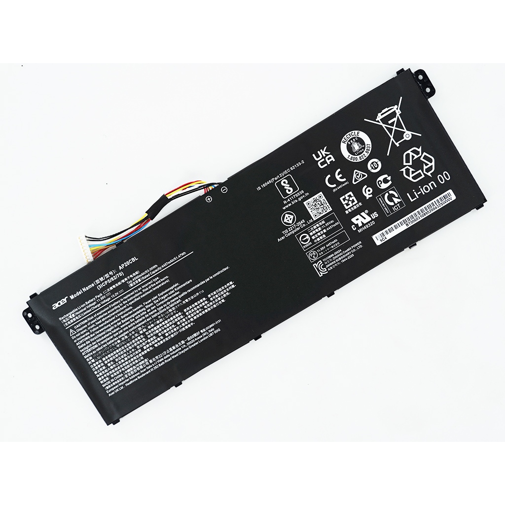 แบตเตอรี่โน๊ตบุ๊ค(แท้) AP20CBL ใส่ Acer Aspire 5 A515-46 Travelmate P214-41 Swift 3 SF314-43 Chromebook 315 512