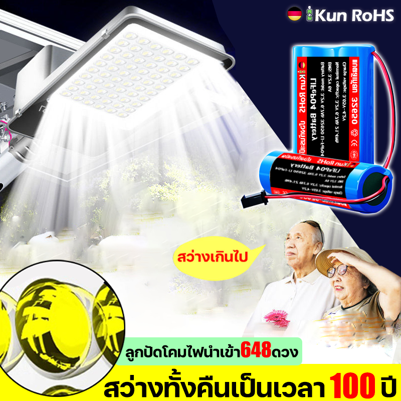 DIYแผงพลังงานแสงอาทิตย์ ไฟโซล่าเซลล์ Solar light โซล่าเซลล์ ไฟถนน IP67 กันน้ำกลางแจ้ง ถ่านชาร์จ สำหรับไฟโซล่าเซลล์LED