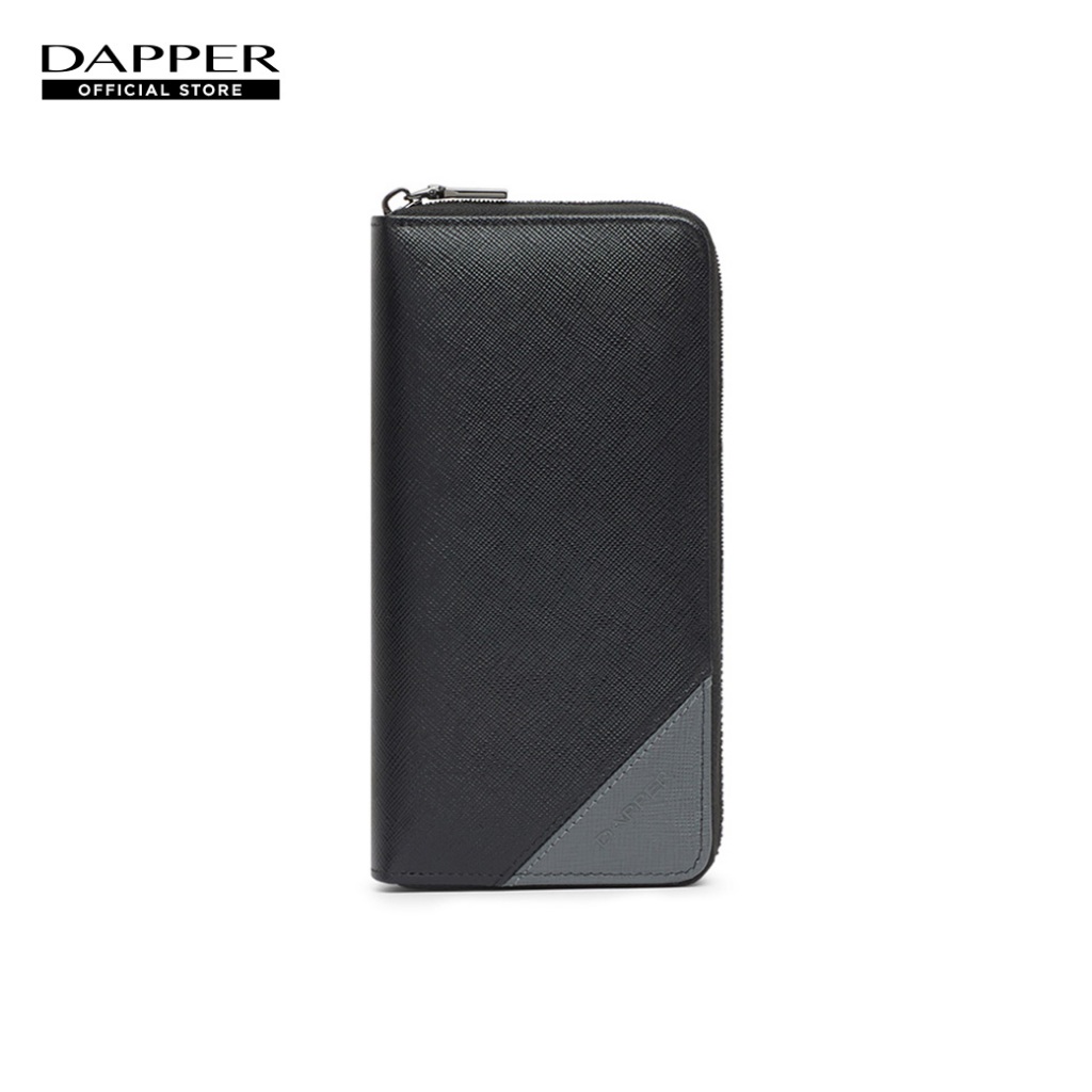 DAPPER กระเป๋าสตางค์ Two-Tone Accordion Long Wallet สีดำ (BWM/BK/1140SF3)