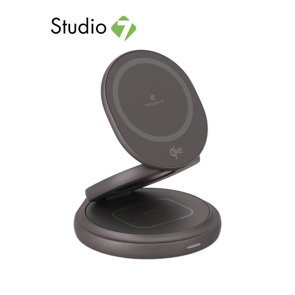 ที่ชาร์จไร้สาย TITANV 3-in-1 Qi2 Foldable Magnetic Wireless Charger by Studio7