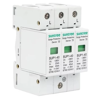 SUP1H-40 Surge Protective Device SPD 20KA/40KA กันฟ้าผ่า 1P 2P 3P 4P สำหรับไฟบ้านAC SUNTREE