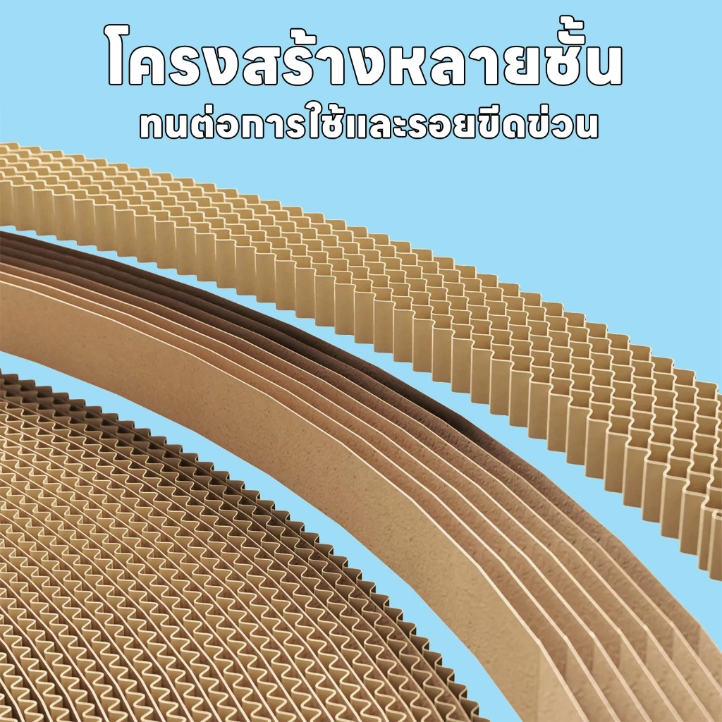yoyopet ที่ลับเล็บแมวหนาพิเศษ 2in1 ลายน่ารัก ลับเล็บ-นอน thumbnail 6