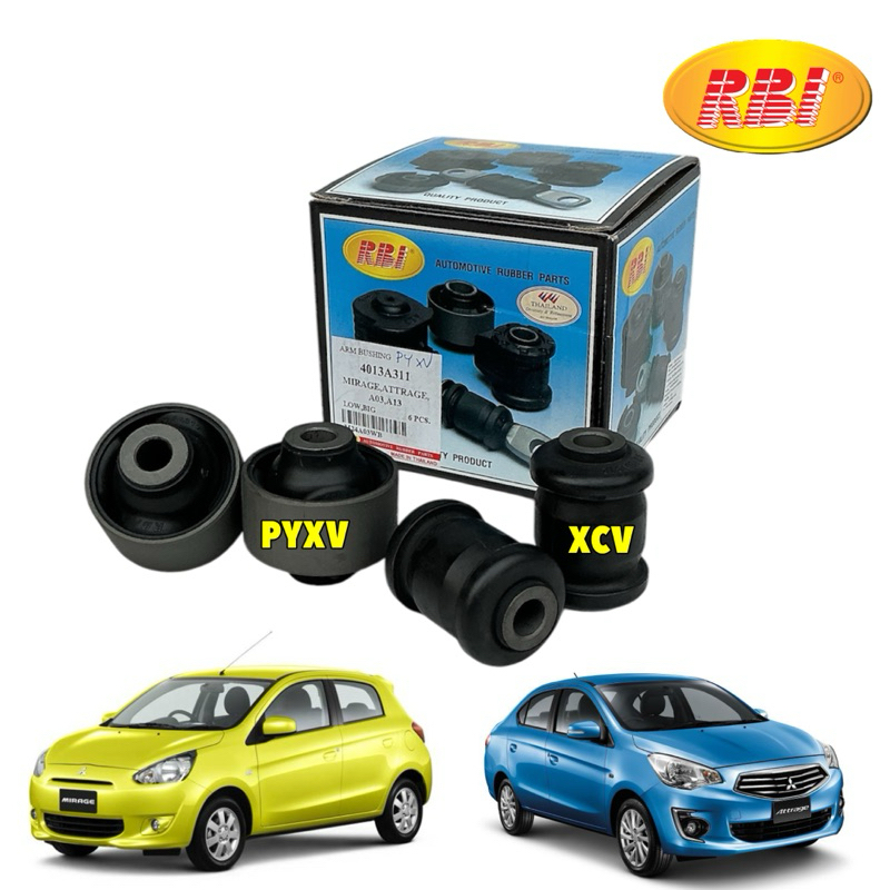 HAKOTORA บูชปีกนก เล็ก ใหญ่ RBI Mitsubishi Mirage Attrage ปี 13-20  / 4013A312 / 4013A311