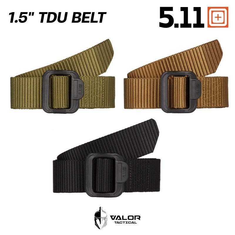 5.11 Tactical - TDU 1.5" Belt เข็มขัดผู้ชาย เข็มขัดยุทธวิธี tactical ไนลอน หัวพลาสติก แข็งแรงทนทาน