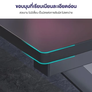 Homemark โต๊ะคอมพิวเตอร์ ขาเหล็ก ตัวK แข็งแกร่ง หนาพิเศษ โต๊ะทำงาน ห้องทำงาน Gaming Table สีดำ