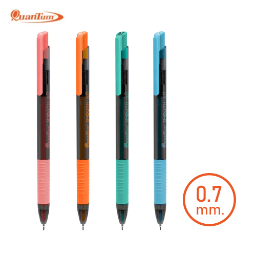 QuanTum ปากกาเจลลูลอยด์สมูท หมึกน้ำเงิน 0.7 มม. (จำนวน 1 ด้าม)