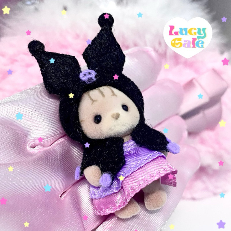 ชุดหมวกคุโรมิ Kuromi : Sylvanian family (custom)