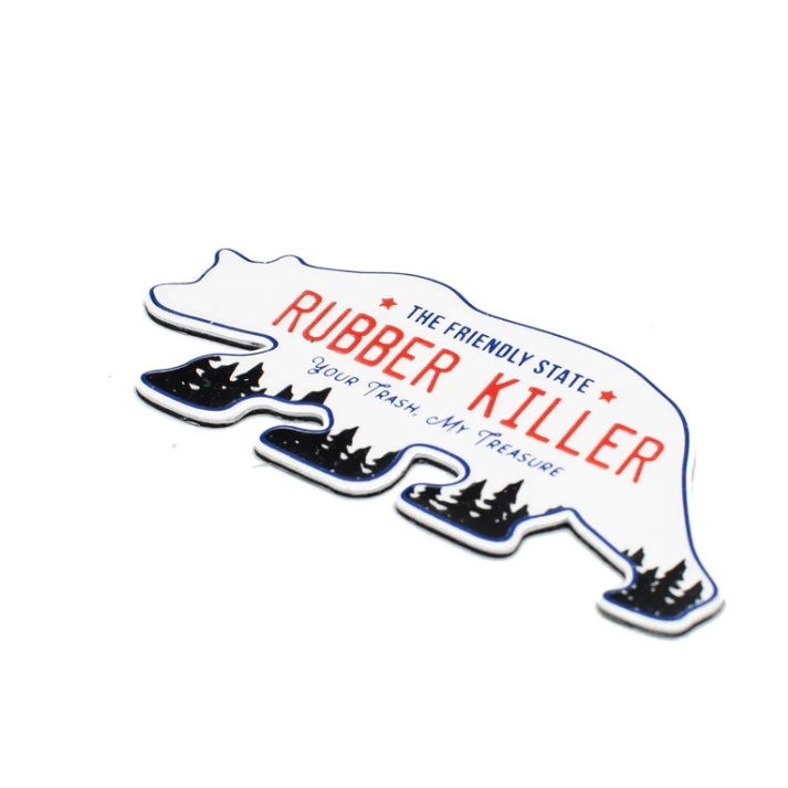 Rubber Killer - THE FRIENDLY STATE FRIDGE MAGNET - 202960113