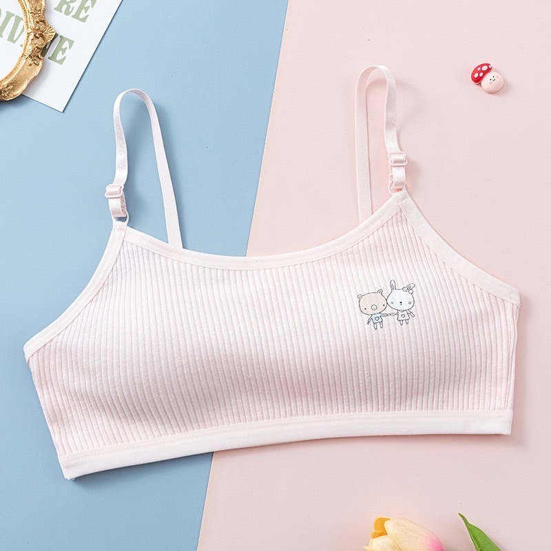 B037เสื้อในเด็กผู้หญิงผ้าคอตตอน ใส่สบาย เนื้อผ้าดี ระบายอากาศได้ดี เหมาะกับเด็กอายุ10-16ปี สินค้าพร้อมส่งจาก กทม. - รูปที่ 2