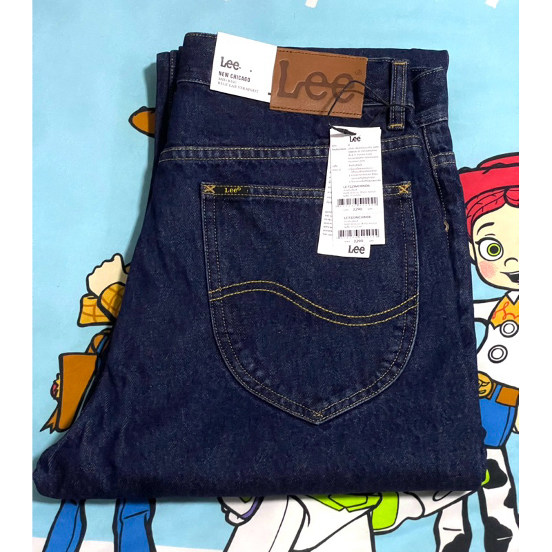 กางเกงยีนส์ Lee ทรง New chicago ทรงกระบอก ปลายขา 8-9 นิ้ว