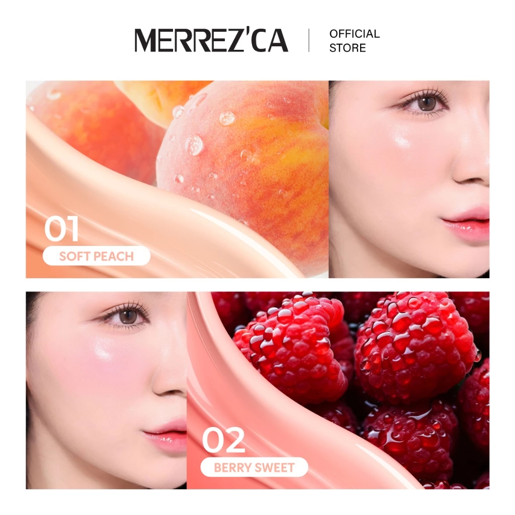 Merrezca Velvet Touch Cushion Blusher บลัชคุชชั่น บำรุงผิว โกลว์เป็นธรรมชาติ thumbnail 4