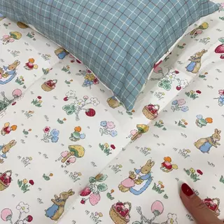 ที่นอนเด็กอนุบาล รุ่นหัวล็อค ที่นอนพร้อมหมอน แบบพกพาขนาด 75x120cm ซักได้ทั้งชิ้น