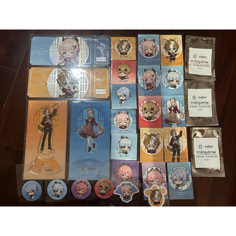 (genshin x sushiro) ของสะสมครบเซ็ต Standy Gorou Kokomi