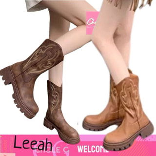 Chole G: Leeah Cowboy Girl Boots บูทคาวบอย บูทยาว(SH0157)